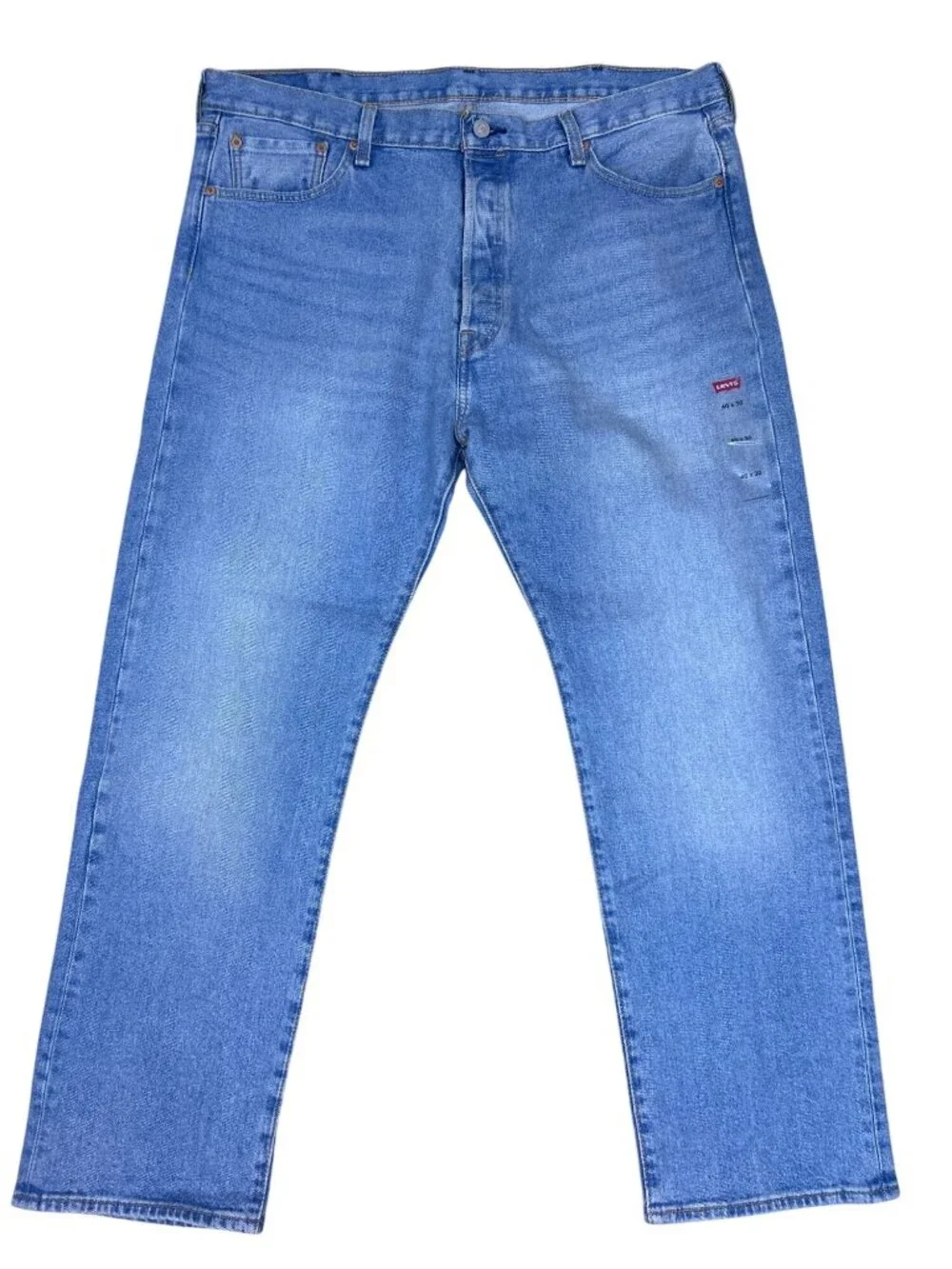 NWOT Levi's 501 Jeans Men's 40x30 Button Fly Straight Leg Light Wash Retro